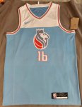 NBA 16 Stojakovic 2018 Sacramento Kings city Maillot bleu